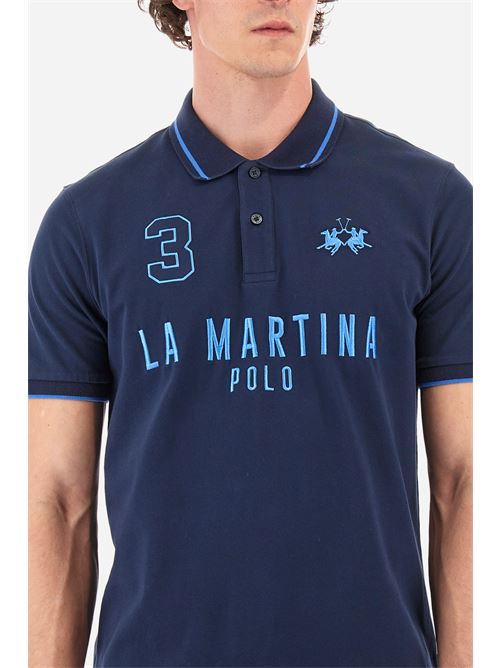 MAN POLO S/S PIQUET STRETCH LA MARTINA | YMP320-PK001/07017